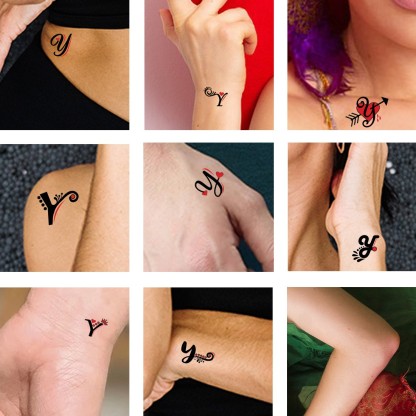 Make S letter temporary tattoo at home with pen beautiful idea  YouTube